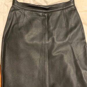 Vintage Leather Skirt